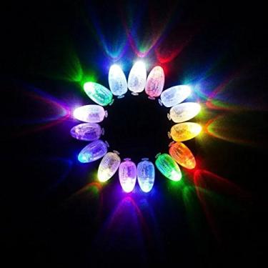 Imagem de Neo LOONS® 100 pçs/lote 100 x multicolorida LED flash bola lâmpada balão luz longo tempo de espera para lanterna de papel balão luz festa casamento decoração