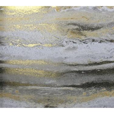 Imagem de Papel de Parede Kan Tai TNT Textura Formas Abstratas Dourado, Bege, Cinza Coleção White Swan