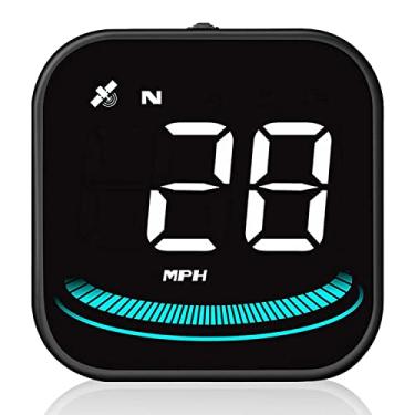 Imagem de HUD GPS speedometer head up display, digital HD display, with speed mph, compass, overspeed alarm, fatigue driving reminder, suitable for all vehicles