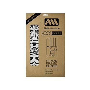 Imagem de All Mountain Style Protetor de quadro de bicicleta extra - ajuste universal, conjunto de 10 peças para tubo de penugem, suporte de corrente, uso de cabo, PVC favo de mel de alto impacto
