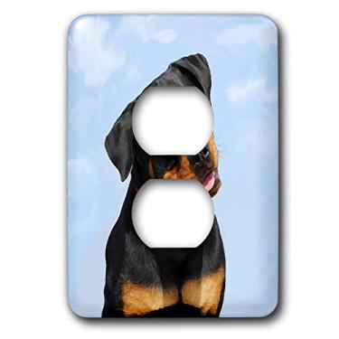 Imagem de 3dRose Tampa de tomada com 2 plugues Rottweiler lsp_4375_6