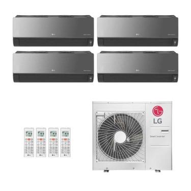 Imagem de Ar-Condicionado Multi Split Inverter LG 30.000 BTUs (3x Evap HW Artcool 8.500 + 1x Evap HW Artcool 22.500) Quente/Frio 220V
