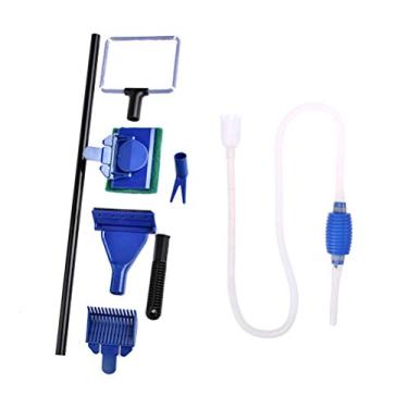 Imagem de 6 Peças Trocador De Água Do Aquário Acessórios De Peixe Para Tanque Acessórios De Aquário De Peixes Longo Escova De Aquário Trocador De Água Para Aquário Definir Limpar Limpo