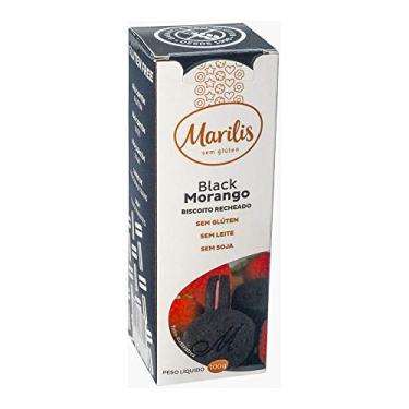 Imagem de Biscoito Sem Glúten Recheado Black Morango Marilis 100g