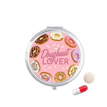 Imagem de Doughnut Circle Western Sobremesa Food Pill Case Pocket Medicine Storage Box Dispenser Recipiente
