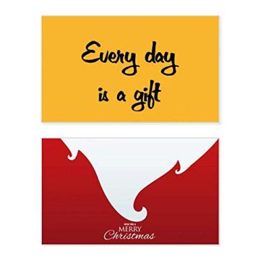 Imagem de Every Day Is A Gift Inspirational Holiday Holiday Merry Christmas Parabéns Card Christmas Letter Message
