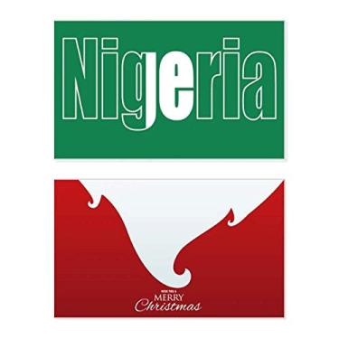 Imagem de Bandeira do país da Nigéria, feriado, feriado, cartão de felicitações, mensagem de Natal