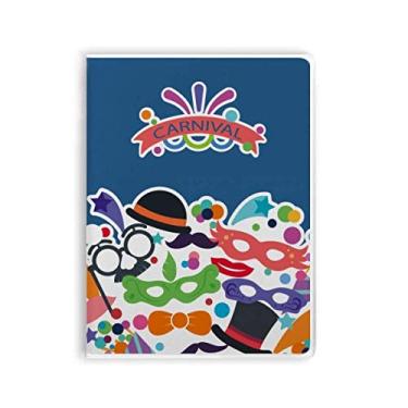 Imagem de Diário de capa macia para caderno Happy Carnival Of Venice da Glasses Hat Head