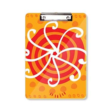 Imagem de Sunshine Mexico Totems Prancheta Civilização Antiga Pasta Bloco de Escrita Placa de Apoio A4