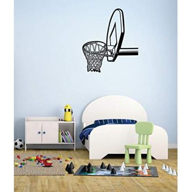 Imagem de Adesivo de Parede Basquete Cesta tamanho 48x55cm