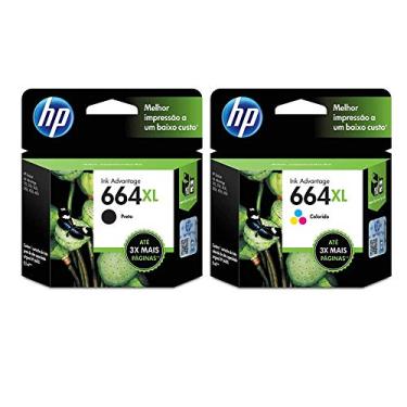 Imagem de Kit cartuchos de Tinta HP 664XL | 2136 | 4536 | Black + Color Original