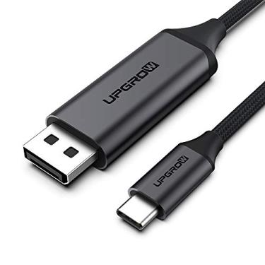 Imagem de Upgrow Cabo USB C para DisplayPort 4K @ 60Hz 1,8 m para Home Office USB C para DP cabo compatível com MacBook Pro/Air, iPad Pro com porta USB-C laptops/telefones (UPGROWCMDPM6)