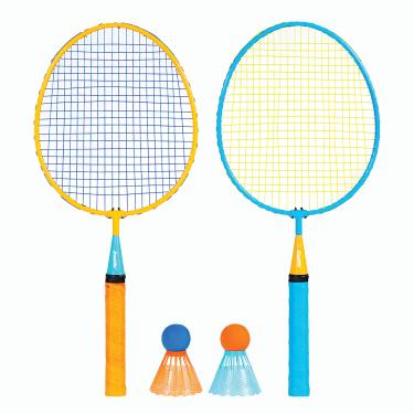 Imagem de Franklin Sports Conjunto de raquete de badminton infantil – Conjunto de raquetes de badminton infantil grande – Conjunto juvenil para 2 jogadores no quintal com passarinhos