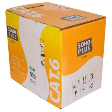 Imagem de Caixa de Cabo UTP Cat 6 para rede - Furukawa Soho Plus - Homologado - CMX - Azul