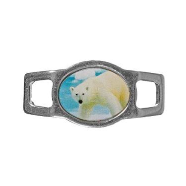 Imagem de Pingente de animal Paracord Planet – oval (urso polar)