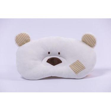 Imagem de Travesseiro Urso Para Bebê Marfim  Zip Toys