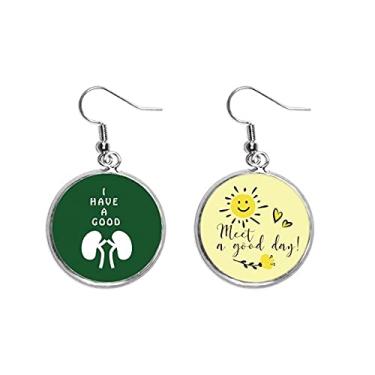 Imagem de Good Kidney Body Lucky Art Deco Presente Fashion Ear Drop Sun Flower Brincos Joias Fashion