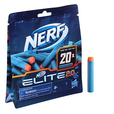 Imagem de NERF, Refil de 20 Dardos Elite 2.0, Azul e Laranja