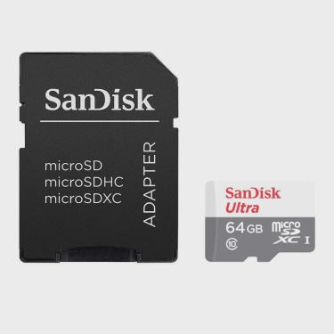 Imagem de Cartão De Memória Sandisk 64gb Ultra Classe 10 48mb Sdsqunb-064g-gn3ma