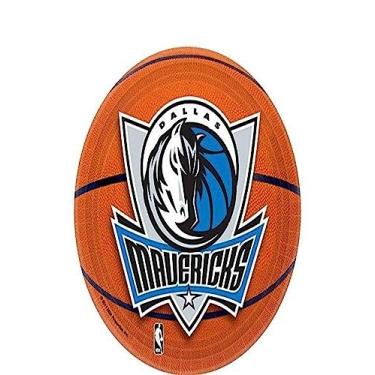 Imagem de Amscan Pratos de sobremesa Dallas Mavericks NBA Collection 18 cm, 8 peças