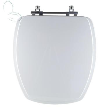 Imagem de Assento Sanitário Tampa de Vaso Branco Resina Poliester Thema para bacia Incepa