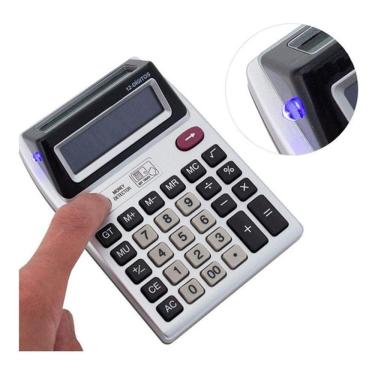 Imagem de Calculadora Testa Dinheiro Falso Caixa De Comércio