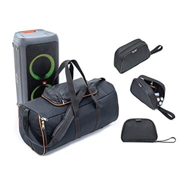 Imagem de Kit Case Bolsa Capa Polo Culture Compatível com Jbl Partybox 100 + Nécessaire Organizadora Viagem