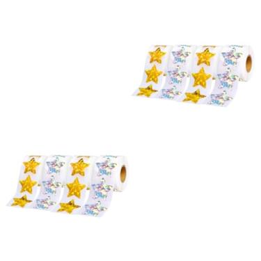 Imagem de SAFIGLE 8 Rolos Pentagrama Adesivo adesivos para crianças marcação adesivos infantis adesivos de incentivo adesivos para estudantes decorar aplique aluna encorajar PVC