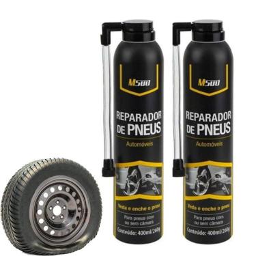Imagem de Kit 2 Reparador De Pneu Instantâneo Tapa Furo M500 400Ml