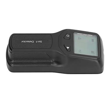 Imagem de Localizador de pinos, scanner de parede multifuncional 5 em 1, detector eletrônico LCD HW430 com chip de microprocessador inteligente e visor LCD (preto)