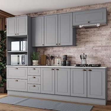 Imagem de Cozinha Completa 5 Peças Emily Cinza/Calcare