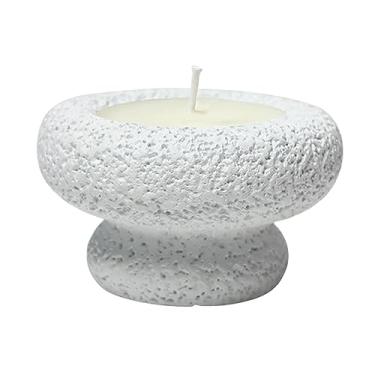 Imagem de 2 peças Nordic Minimalista Criativo Copo de Cimento Aromaterapia Quarto Auxiliar de Dormir Infundido com Cera de Soja - Essência Laranja Branco Bitter