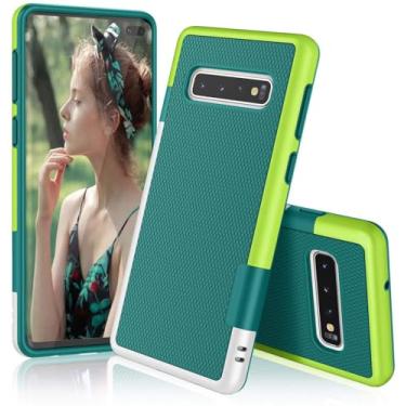 Imagem de Ultra Slim 3 Cores Híbrido Para Samsung Galaxy Note 10 10 9 8 Galaxy S10 S10e S10 S9 S8 S7 S6 S10 Plus S7/S6 Soft TPU Case, verde, Para Galaxy S10