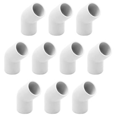 Imagem de YSIL 10 peças de acessórios de PVC conector de grau de móveis de cotovelo 2 vias 90 graus 3/4 polegada para estrutura e moldura de PVC DIY, serve para tubos de PVC de 3/10.2 cm Sch 40