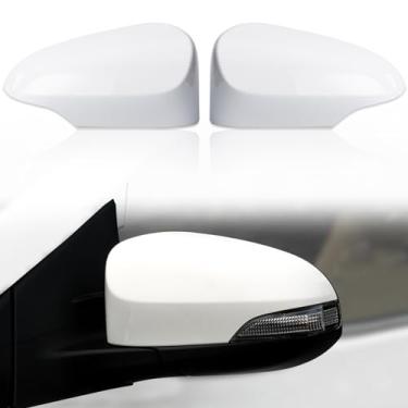 Imagem de CZShiYue Capa de espelho retrovisor de carro capa protetora para espelhos externos apto para Toyota Corolla 2014-2019 87945-02930 87915-02930 (prata, lado direito do passageiro)