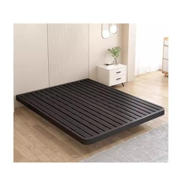 Imagem de Estrutura De Cama Queen Moderna, Estrutura De Cama Dupla Com Espaço De Armazenamento, Armações De Cama Queen Com Pernas De Apoio Robustas, Sem Ruído (Color : Black, Size : 59x78in)