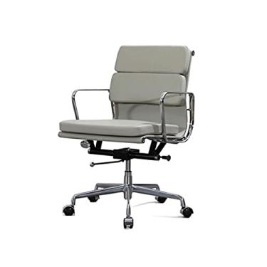 Imagem de Cadeira de escritório, cadeiras executivas gerenciais, cadeira ergonômica, cadeira de jogo de computador com apoio de braço fixo - ajustes