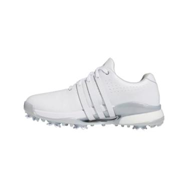 Imagem de adidas Tênis de golfe masculino Tour360 Boa 24, Calçado branco/preto/verde Spark, 41