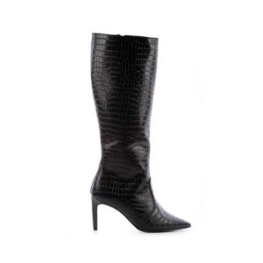 Imagem de Bota Hazel Croco Preto-Feminino