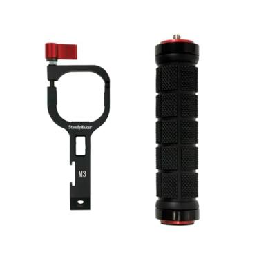 Imagem de BGNing Punho ajustável Gimbal portátil para Zhiyun CRANE M3 M3S acessório estabilizador para câmera suave 5 5S suporte de extensão de braçadeira de montagem de suspensão (combinação de mão)