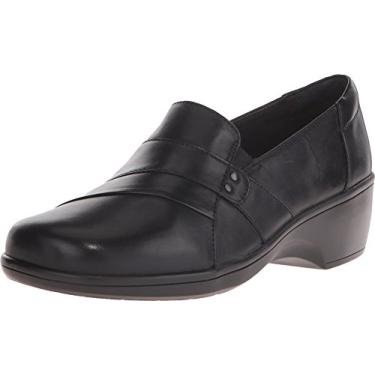 Imagem de Clarks Mocassim feminino May Marigold Slip-On, Preto, 7.5 Wide