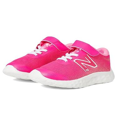 Imagem de New Balance Tênis de corrida infantil Dynasoft 520 V8 Bungee, Rosa alto/branco/rosa sinal, 19 BR G