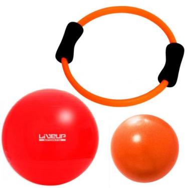 Imagem de Kit Arco Flexivel + Over Ball 25 Cm + Bola Suica 45 Cm  Liveup Sports