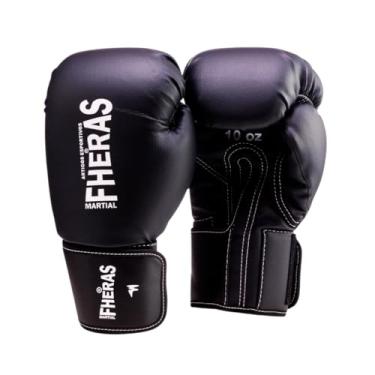 Imagem de Luva de Boxe Muay Thai Fheras (14oz, Preto)