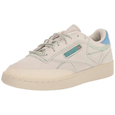 Imagem de Reebok Tênis unissex adulto Club C, Giz/Alabaster/Verde Glen, 5 Women/3.5 Men