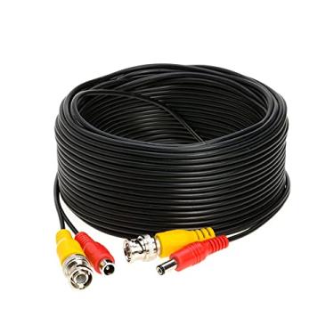 Imagem de Cables Direct Online Cabo de extensão de vídeo BNC pré-fabricado preto de 1,8 m para CCTV, câmera de segurança, DVR, sistema de vigilância, cabo plug & play tudo em um