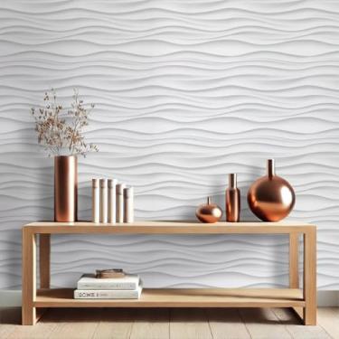 Imagem de Papel de Parede Adesivo Lavável Envelopamento Antimanchas 5 metros (Linhas)