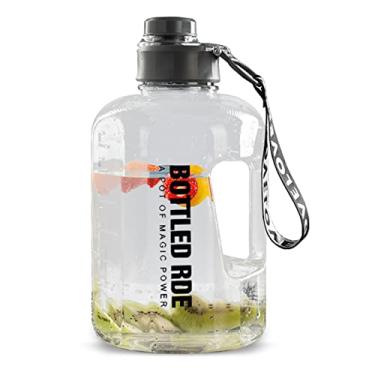 Imagem de Fitness Water Jug Garrafa Redonda Portátil 2,2 L/Meio Galão Copo de Água de Grande Capacidade para Esportes ao Ar Livre Academia Caminhadas