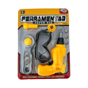 Imagem de Genérico Kit de Ferramentas com Furadeira Brinquedo Infantil 5 Peças Colorido