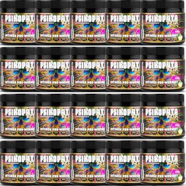 Imagem de Pro Corps Kit 20 Unidades Pré Treino Psikopata 100g Dá Um Gás (sabor tangerina)